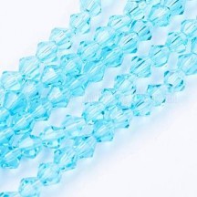 Biconice Sticla 4x4mm Lt Sky Blue