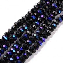 Rondele 3.5x3mm Black AB