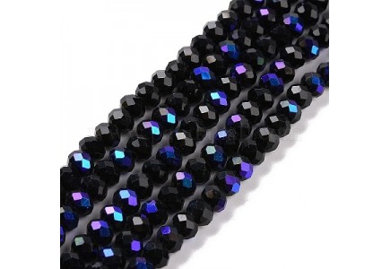 Rondele 3.5x3mm Black AB