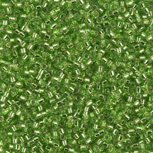 Delica 11/0 DB1206 Silver Lined Lime Delica 11/0 DB1206 Silver Lined Lime