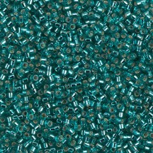 Delica 11/0 DB1208 Silver Lined Caribbean Teal Delica 11/0 DB1208 Silver Lined Caribbean Teal