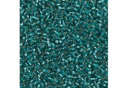 Delica 11/0 DB1208 Silver Lined Caribbean Teal
