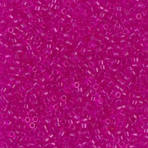 Delica 11/0 DB1310 Transparent Fuchsia Dyed Delica 11/0 DB1310 Transparent Fuchsia Dyed