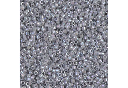 Delica 11/0 DB1579 Op Ghost Gray AB