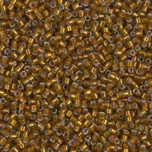 Delica 11/0 DB1681 Silver lined Glazed Dk Saffron