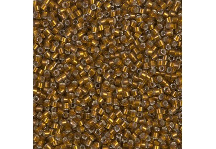 Delica 11/0 DB1681 Silver lined Glazed Dk Saffron