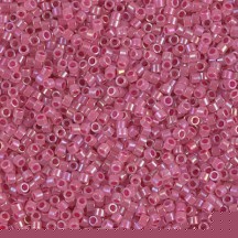 Delica 11/0 DB1742 Transp Dyed Inside Pink Delica 11/0 DB1742 Transp Dyed Inside Pink