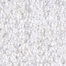 Miyuki Drops 3.4mm 0420 White Pearl Miyuki Drops 3.4mm 0420 White Pearl