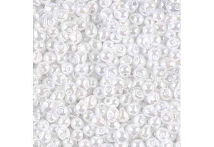  Miyuki Drops 3.4mm 0420 White Pearl