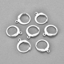 Tortite 304 Otel Inoxidabil Placat cu Argint 14x12mm