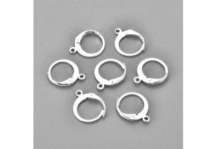 Tortite 304 Otel Inoxidabil Placat cu Argint 14x12mm