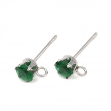 Tortite Cercei 304 Otel Inoxidabil Verde