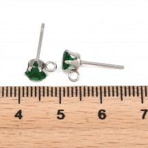 Tortite Cercei 304 Otel Inoxidabil Verde