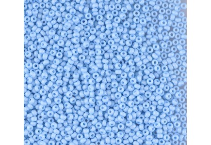 50 gr *Preciosa 10/0 19001/03132 Blue Dyed Chalkwhite