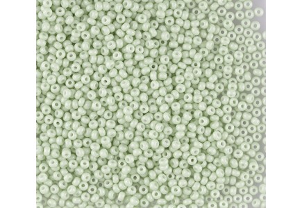 50 gr *Preciosa 10/0 19001/03152 Green Dyed Chalkwhite 50 gr *Preciosa 10/0 19001/03152 Green Dyed Chalkwhite