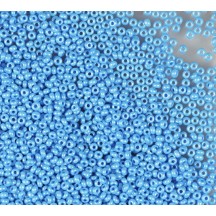 50 gr *Preciosa 10/0 19001/16365 Blue Dyed Chalkwhite