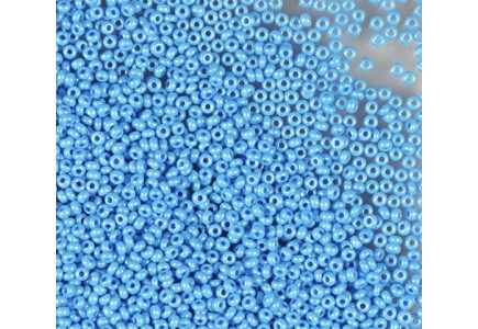 50 gr *Preciosa 10/0 19001/16365 Blue Dyed Chalkwhite