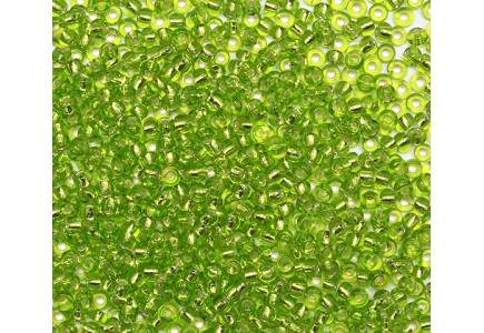 50 gr Preciosa 10/0 19001/57220 Silverlined Peridot