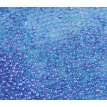 50 gr Preciosa 10/0 19001/61328 Aquamarine Colour lined Violet	