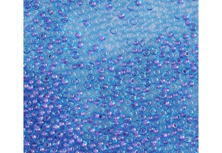 50 gr Preciosa 10/0 19001/61328 Aquamarine Colour lined Violet	