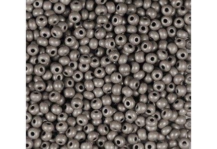 50 gr *Preciosa 10/0 19001/16949 Dark Gray Metallic Dyed Chalkwhite 50 gr *Preciosa 10/0 19001/16949 Dark Gray Metallic Dyed Chalkwhite