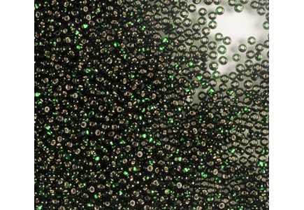 50 gr Preciosa 10/0 19001/57150 Silverlined Dk green