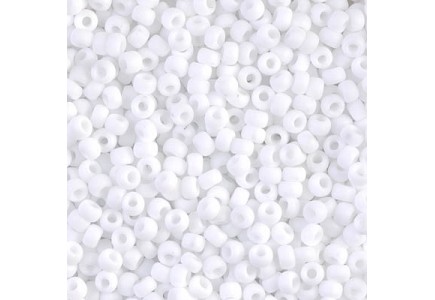 Margele de nisip Miyuki 8/0 0402F Opaque Matte White