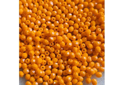 Margele Cehesti Fire-Polish 3 mm 93120 Opaque Orange