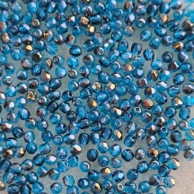 Fire Polish 3mm ZR60040 Bronze Iris Dk Aquamarine
