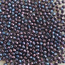 Margele Cehesti Fire-Polish 3mm LE23980 Luster Metallic Amethyst Jet Margele Cehesti Fire-Polish 3mm LE23980 Luster Metallic Amethyst Jet