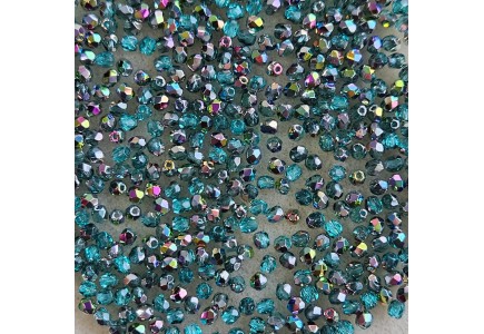 Margele Cehesti Fire-Polish 3mm V60210 Teal Vitrail Margele Cehesti Fire-Polish 3mm V60210 Teal Vitrail