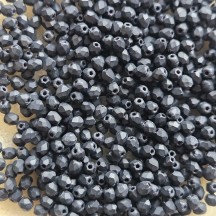 Margele Cehesti Fire-Polish 3mm M23980 Matte Jet Margele Cehesti Fire-Polish 3mm M23980 Matte Jet
