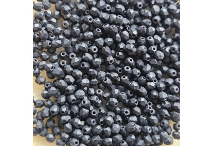 Margele Cehesti Fire-Polish 3mm M23980 Matte Jet Margele Cehesti Fire-Polish 3mm M23980 Matte Jet