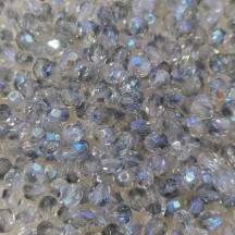 Fire Polish 4mm X30051 Crystal Sapphire AB Fire Polish 4mm X30051 Crystal Sapphire AB