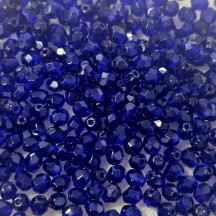 Fire Polish 4mm 30090 Cobalt