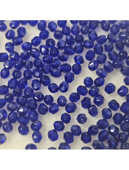 Fire Polish 4mm 30090 Cobalt Fire Polish 4mm 30090 Cobalt