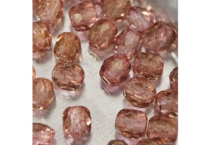 Margele Cehesti Fire-Polish 4mm 15495/00030 Crystal Teracota Red