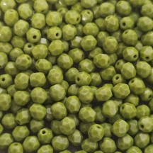 Fire Polish 4mm 53420 Opaque Olivine