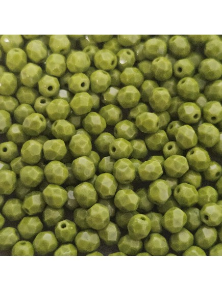 Fire Polish 4mm 53420 Opaque Olivine