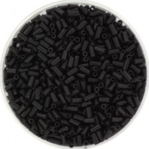Miyuki Bugle 3mm 0401F Black Matted Miyuki Bugle 3mm 0401F Black Matted