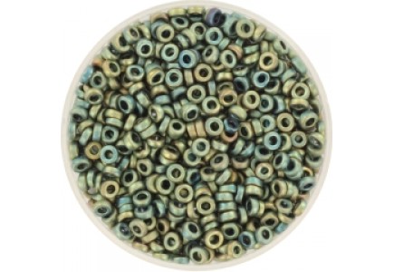Miyuki Spacer 3x1.3mm 2008 Metallic Matte Iris Patina Miyuki Spacer 3x1.3mm 2008 Metallic Matte Iris Patina