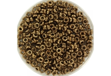 Miyuki Spacer 3x1.3mm 0457 Metallic Dk Bronze Miyuki Spacer 3x1.3mm 0457 Metallic Dk Bronze