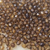 Fire Polish 4mm MT00030 Matte Crystal Picasso