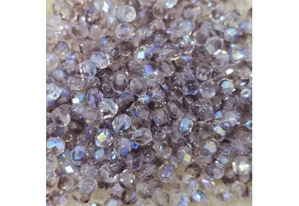 Fire Polish 4mm X20081 Crystal Amethyst AB