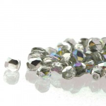 Fire Polish True 2 98530/00030 Crystal Silver Rainbow
