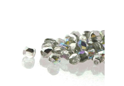 Fire Polish True 2 98530/00030 Crystal Silver Rainbow