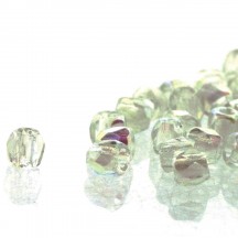 Fire Polish True 2mm 98539/00030 Crystal Green Rainbow