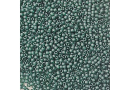 Toho 8/0 0939F Transparent Frosted Green Emerald