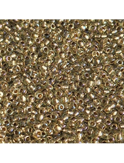 Margele Toho 11/0 0998 Gold lined Rainbow Lt. Jonquil