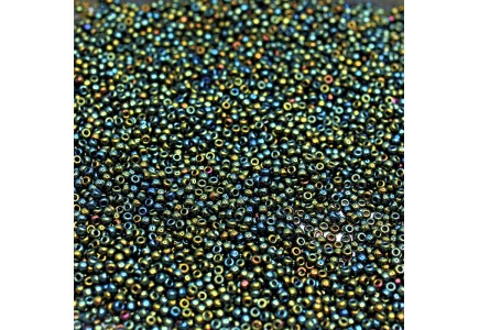Toho 8/0 0084 Metallic Iris Green/ Brown Toho 8/0 0084 Metallic Iris Green/ Brown